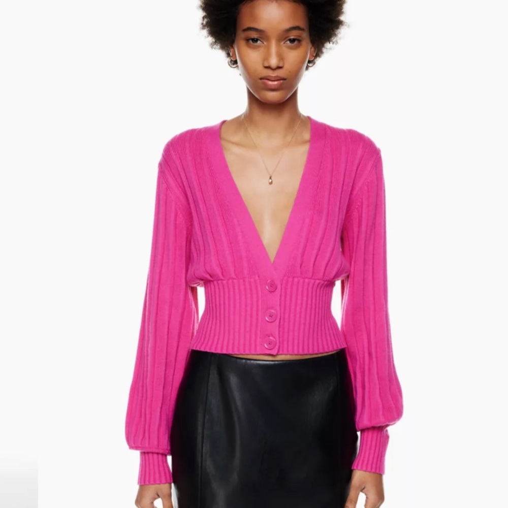 Wilfred plunge front cardigan